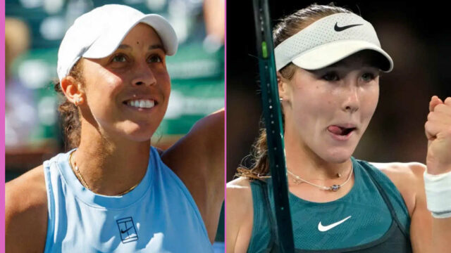 Madison Keys, Aryna Sabalenka, Mirra Andreeva jesť vysoko na prasa 
