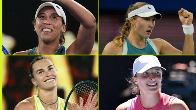 Madison Keys, Mirra Andreva, Iga Swiak, Aryna Sabalenka 
