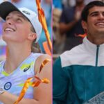 Swiak, Sabalenka, Alcaraz, Medvedev podporované