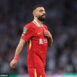 Mo Salah bol veľmi tichý, keď Newcastle porazil Liverpool vo finále Carabao Cup