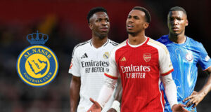 Al-Nassr zostava 43 miliónov GBP „ponuka“ pre Arsenal Star v 343 miliónoch „Dream Squad“ prestavby, ktorá zahŕňa Vinicius Jr
