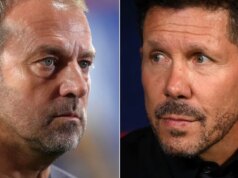 Diego Simeone víta šéfa Barcelony Flicka pred súbojom Copa Barcelona naklonená, aby uvoľnila premiestnenie šokov pre hviezdu Atlético Madrid