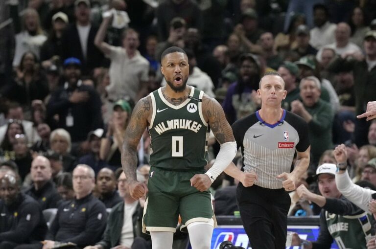 Doláre celebrity G Damian Lillard Rany ľavá noha, von vs. Pacers vo videohre 4