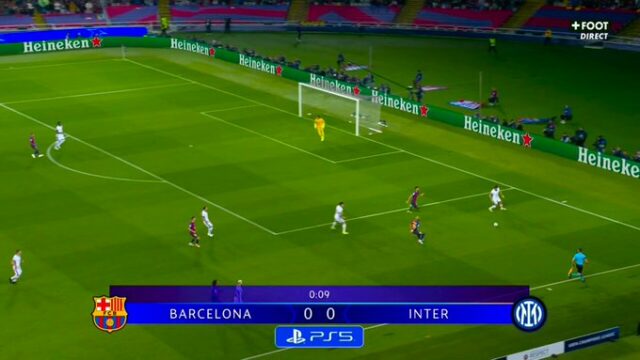 Inter olovo v 30 sekúnoch verzus Barcelona 
