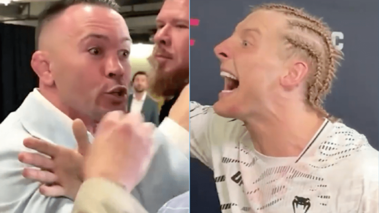 Paddy Pimblett, Colby Covington obmedzený zákulisím