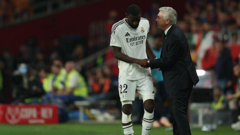 Skutočná Madrid Celebrity Rudiger „sa chystá získať historické obmedzenie“ na hodenie ľadu v rozhodcovi vs Barcelone