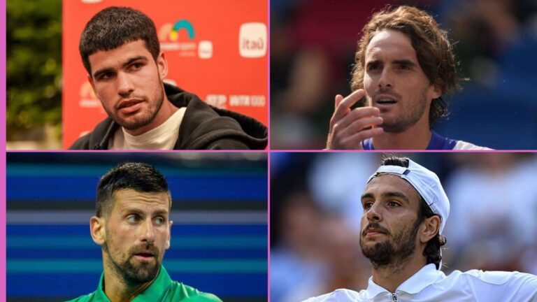 ft. Alcaraz, Djokovic, Tsitsipas, Musetti