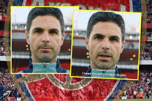 Arteta oslovila fanúšikov priamo z ihriska