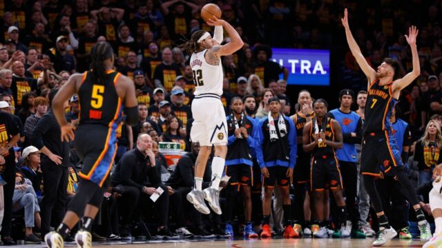 Aaron Gordon, Nikola Jokic, vedúce nuggety okolo Thunder v hre 1

