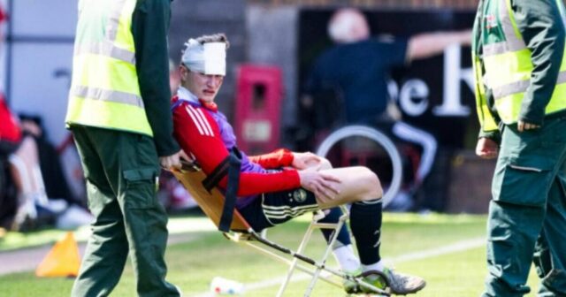 Aberdeen Ace utrpí zranenie hlavy potom, čo ho zasiahlo sedadlo hodené jeho vlastným fanúšikom | Futbalový šport


