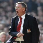Legendárny bývalý šéf Manchester United, futbaloví fanúšikovia FURY FOOTH FURY FOORTA ALEX FERGUSON