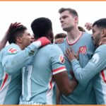Alexander Sorloth oslavuje cieľ pre Atlético de Madrid