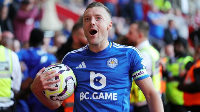 38-ročný skóroval vo svojom poslednom vystúpení pre Leicester v nedeľu proti Ipswichovi