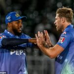 Anglické kriketové hviezdy sú rozdelené, či zostať v Pakistane uprostred pokračujúceho konfliktu ľudí s Indiou (na obrázku: Chris Jordan (vľavo) a David Willey (vpravo)