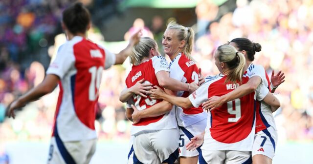 Arsenal vyhrá Ligu majstrov: Gunners Women Omata Barcelona, ​​aby požadovali korunu

