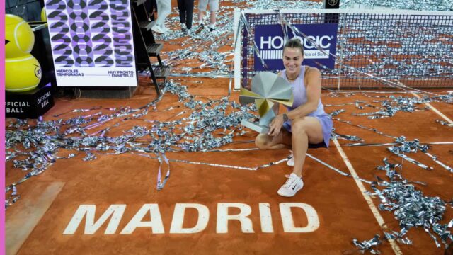 Aryna Sabalenka sa pripojila k Serene Williamsovej po tom, čo vyhrala titulok Open v Madride

