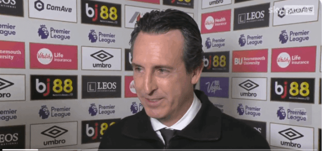 Emery mal na mysli iba jednu vec, keď hovoril s médiami pred Clashom v Bournemouth