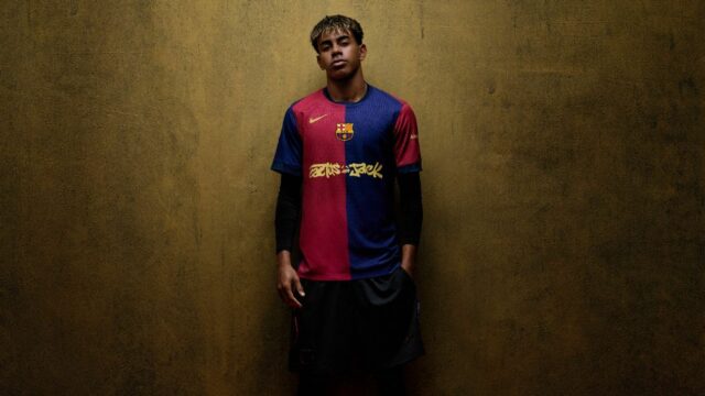 Barcelona predstavuje Travis Scott Jersey pre Clásico Vs. Reálny madrid

