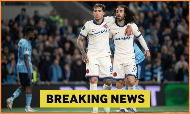Enzo Fernández oslavuje cieľ pre Chelsea proti Tottenhamovi