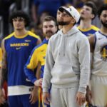 Steph Curry Warriors Timberwolves NBA play -off