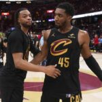 Cleveland Cavaliers Darius Garland Donovan Mitchell NBA play -off