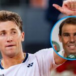 Casper Ruud zápasí Rafael Nadal Masters vyhral 1000 feat daniil Medvedev
