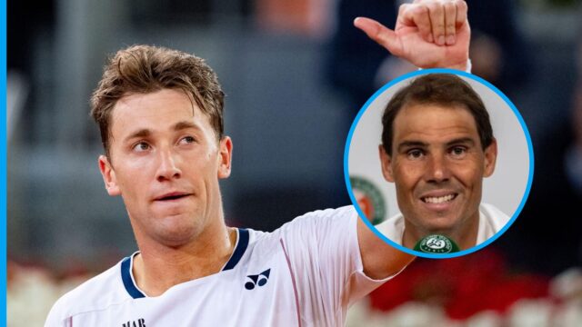 Casper Ruud zápasí Rafael Nadal Masters vyhral 1000 feat daniil Medvedev

