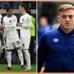 Hugo Ekitike oslavuje anotáciu pre Eintracht Frankfurt