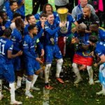 Cole Palmer a Marc Cucurella súhlasia po konečnom víťazstve Ligy konferencie Chelsea Conference Ligy