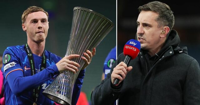 Cole Palmer reagoval na smutné Chelsea Jibe Garyho Neville po víťazstve konferenčnej ligy

