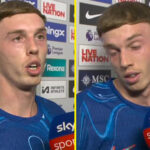 Londýn, Anglicko - 4. mája: Cole Palmer z Chelsea oslavuje svoj tretí gól počas zápasu Premier League medzi Chelsea FC a Liverpool FC na Stamford Bridge 4. mája 2025 v Londýne v Anglicku. (Fotka Jacques Feeney/offside/ofside cez Getty Images)