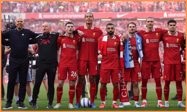 Darwin Núñez a Luis Díaz oslavujú Liverpool