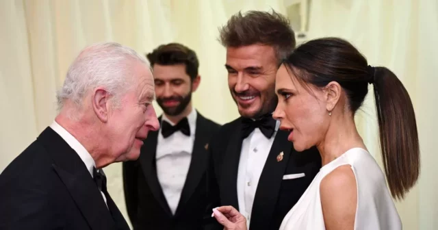 David Beckham et Victoria attrapent le roi Charles alors que la valeur nette du propriétaire de Salford City monte en flèche
