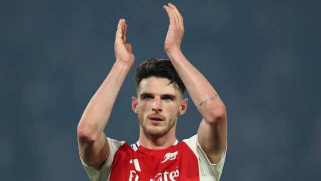 Declan ryžová verejnosť, či zranenia ovplyvnené postihnuté Arsenal PSG TIE

