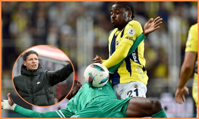 Bright Osayi-Samuel oslavuje cieľ pre Fenerbahce