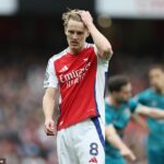 Martin Odegaard pripustil, že Arsenal bol pre Bournemouth veľmi nedbalý a neprijateľný