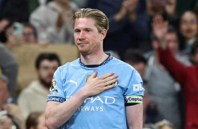 De Bruyne získala počas svojich 10 rokov na štadióne Etihad 18 trofejí 18 rokov