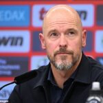 Bývalý muž Erika Ten Hag sa uvádza, že je zacielený v okne prenosu dvoch z United Stars