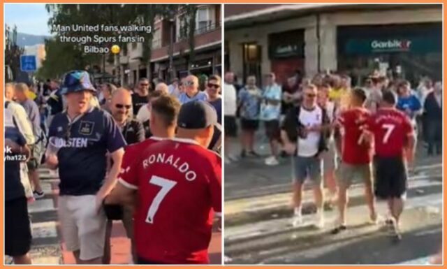 Fanúšikovia Tottenhamu v Bilbau pred finále Európskej ligy