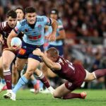 Footy Great Andrew Johns ponúkol Nathan Cleary (na obrázku) v stredu na štadióne Suncorp Nathan Cleary (na obrázku), pokiaľ ide o divú teóriu sprisahania