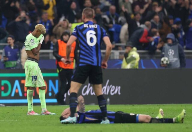 Foto: Yamal Lamins Konzulát z Milánovej hviezdy po výjazde Ligy majstrov v Barcelone

