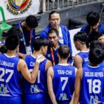 La Tenorio a Gilas Youth v kvalifikáciách Seaba FBA Asia U16 Cube Seaba. Trénera