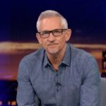 Gary Lineker robí v žartovaní v žartovaní v prvých slovách dňa v poslednom zápase dňa