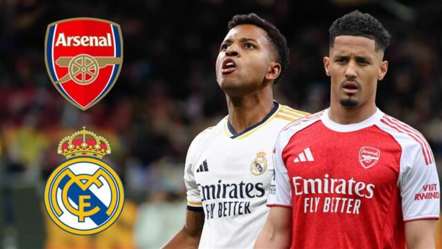 Gunners's Real Madrid Shock Saliba 'Swap' Swap 'Swap' World Footge's World's World's World's World's “.

