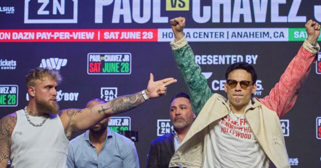 Jake Paul, Julio Cesar Chavez -jr. Obchodujte s Jabbym pred zápasom

