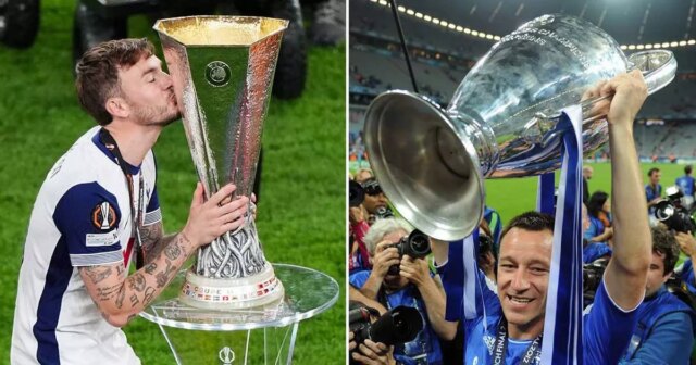 James Maddison envoie la raillerie du kit complet de John Terry après la victoire finale de Tottenham Europa League
