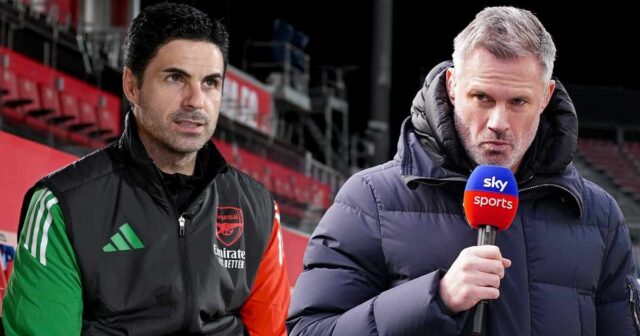 Jamie Carragher kladie znepokojujúcu teóriu arzenálu na Mikel Artetu

