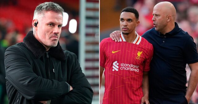 Jamie Carragher nesúhlasí s Arneovým miestom s poslednou hrou Liverpoolu Trenta Alexandra-Arnolda

