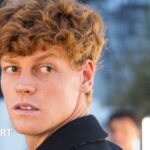 Jannik Sinner is seen leaving the Gucci fashion show at Milan Fashion Week in February 2025