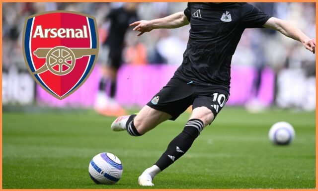 Je nepravdepodobné, že Arsenal zapečatí Anthony Gordon Transfer of Newcastle


